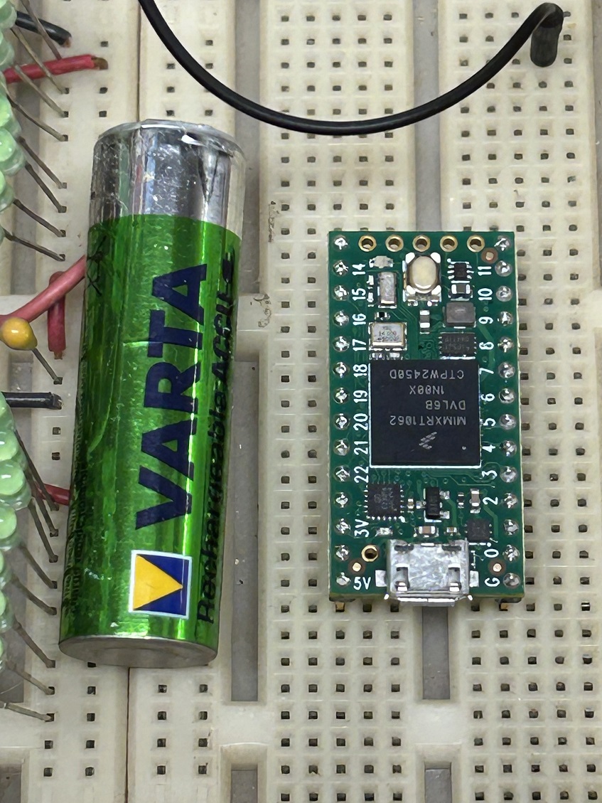  ...about 2 postage stamps end to end 